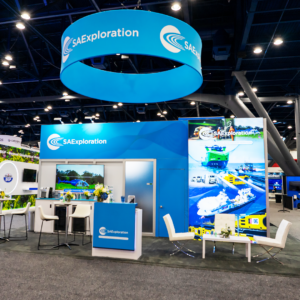 SAExploration tradeshow exhibit booth